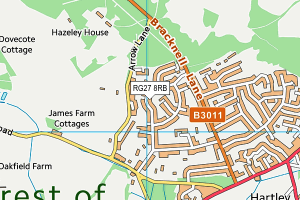 RG27 8RB map - OS VectorMap District (Ordnance Survey) RG27 8RB map - OS VectorMap District (Ordnance Survey)