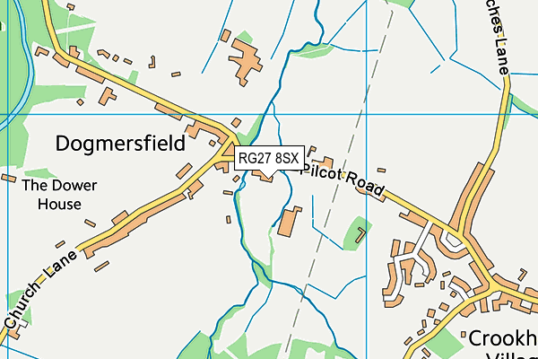RG27 8SX map - OS VectorMap District (Ordnance Survey) RG27 8SX map - OS VectorMap District (Ordnance Survey)