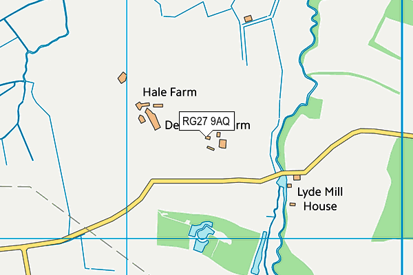 RG27 9AQ map - OS VectorMap District (Ordnance Survey) RG27 9AQ map - OS VectorMap District (Ordnance Survey)
