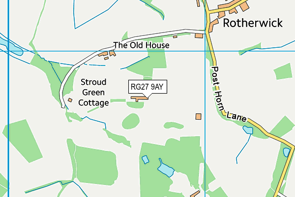 RG27 9AY map - OS VectorMap District (Ordnance Survey) RG27 9AY map - OS VectorMap District (Ordnance Survey)