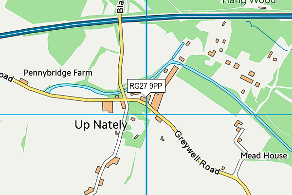 RG27 9PP map - OS VectorMap District (Ordnance Survey) RG27 9PP map - OS VectorMap District (Ordnance Survey)