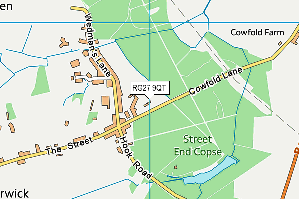 RG27 9QT map - OS VectorMap District (Ordnance Survey) RG27 9QT map - OS VectorMap District (Ordnance Survey)