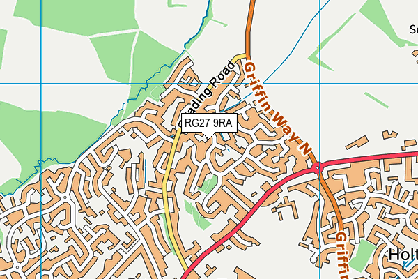 RG27 9RA map - OS VectorMap District (Ordnance Survey) RG27 9RA map - OS VectorMap District (Ordnance Survey)