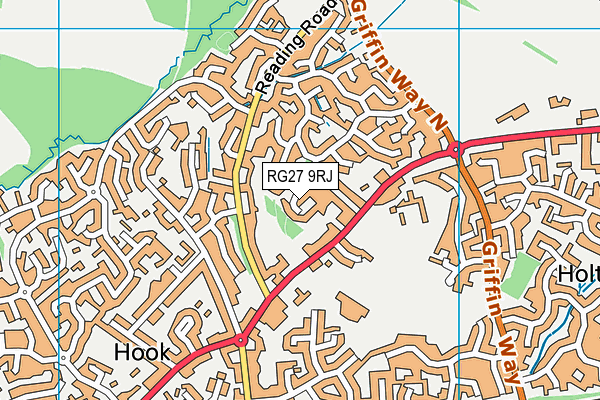 RG27 9RJ map - OS VectorMap District (Ordnance Survey) RG27 9RJ map - OS VectorMap District (Ordnance Survey)