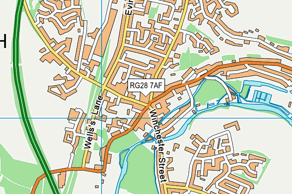 RG28 7AF map - OS VectorMap District (Ordnance Survey) RG28 7AF map - OS VectorMap District (Ordnance Survey)