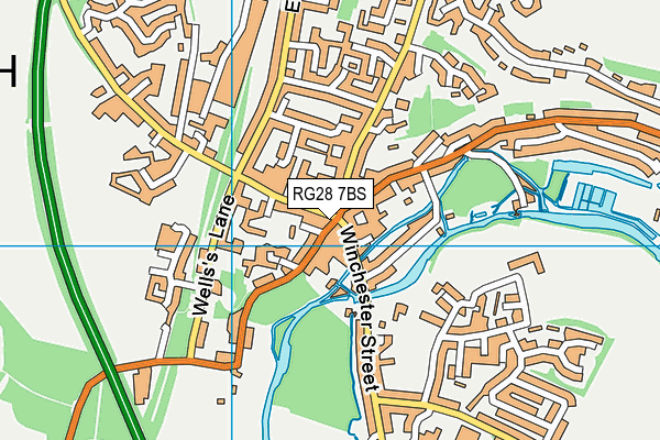 RG28 7BS map - OS VectorMap District (Ordnance Survey) RG28 7BS map - OS VectorMap District (Ordnance Survey)