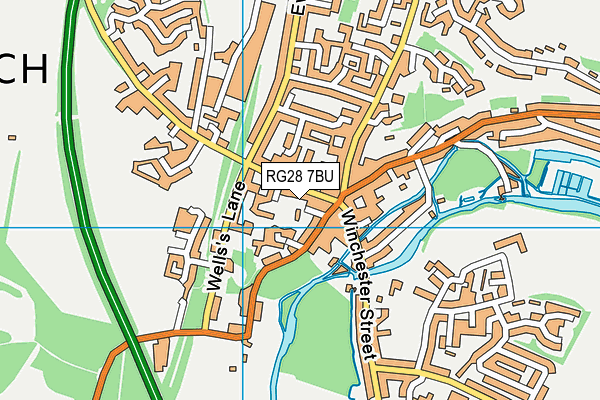 RG28 7BU map - OS VectorMap District (Ordnance Survey) RG28 7BU map - OS VectorMap District (Ordnance Survey)