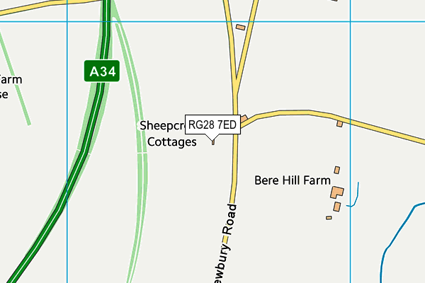 RG28 7ED map - OS VectorMap District (Ordnance Survey) RG28 7ED map - OS VectorMap District (Ordnance Survey)