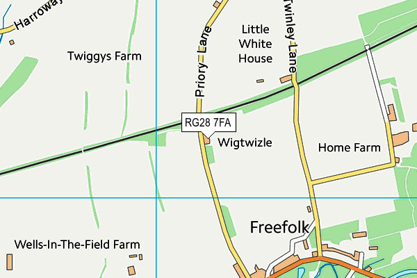 RG28 7FA map - OS VectorMap District (Ordnance Survey) RG28 7FA map - OS VectorMap District (Ordnance Survey)