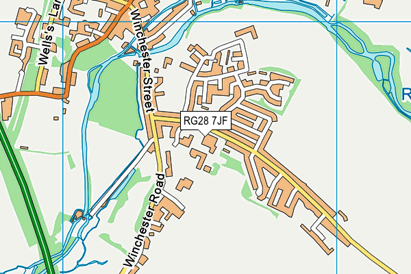 RG28 7JF map - OS VectorMap District (Ordnance Survey) RG28 7JF map - OS VectorMap District (Ordnance Survey)