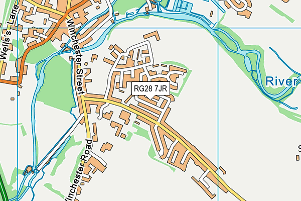 RG28 7JR map - OS VectorMap District (Ordnance Survey) RG28 7JR map - OS VectorMap District (Ordnance Survey)