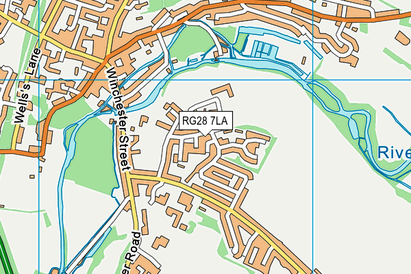 RG28 7LA map - OS VectorMap District (Ordnance Survey) RG28 7LA map - OS VectorMap District (Ordnance Survey)