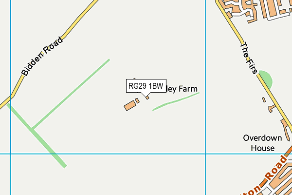 RG29 1BW map - OS VectorMap District (Ordnance Survey) RG29 1BW map - OS VectorMap District (Ordnance Survey)