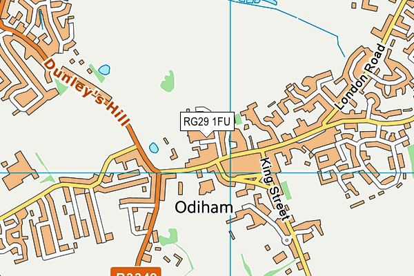 RG29 1FU map - OS VectorMap District (Ordnance Survey)