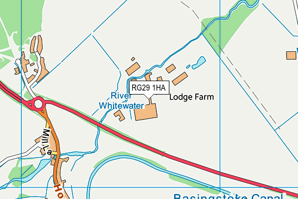 RG29 1HA map - OS VectorMap District (Ordnance Survey) RG29 1HA map - OS VectorMap District (Ordnance Survey)