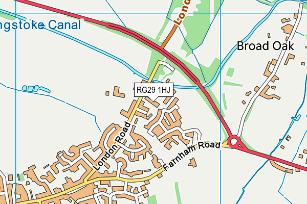 RG29 1HJ map - OS VectorMap District (Ordnance Survey) RG29 1HJ map - OS VectorMap District (Ordnance Survey)