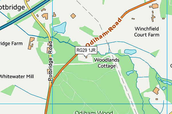 RG29 1JR map - OS VectorMap District (Ordnance Survey) RG29 1JR map - OS VectorMap District (Ordnance Survey)