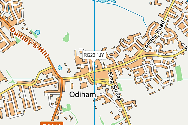 RG29 1JY map - OS VectorMap District (Ordnance Survey) RG29 1JY map - OS VectorMap District (Ordnance Survey)