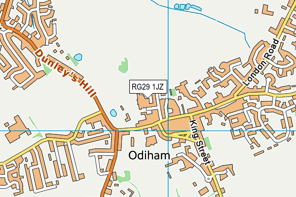 RG29 1JZ map - OS VectorMap District (Ordnance Survey) RG29 1JZ map - OS VectorMap District (Ordnance Survey)