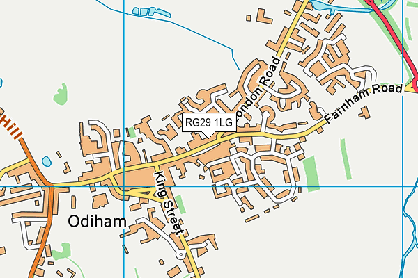 RG29 1LG map - OS VectorMap District (Ordnance Survey) RG29 1LG map - OS VectorMap District (Ordnance Survey)