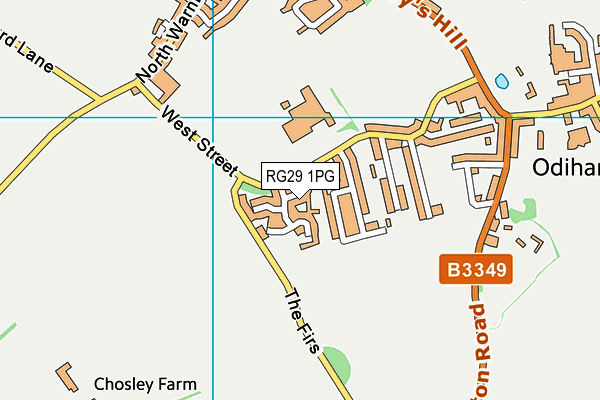 RG29 1PG map - OS VectorMap District (Ordnance Survey) RG29 1PG map - OS VectorMap District (Ordnance Survey)