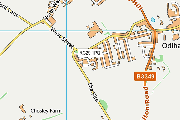 RG29 1PQ map - OS VectorMap District (Ordnance Survey) RG29 1PQ map - OS VectorMap District (Ordnance Survey)
