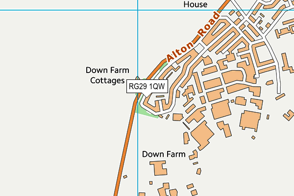 RG29 1QW map - OS VectorMap District (Ordnance Survey) RG29 1QW map - OS VectorMap District (Ordnance Survey)