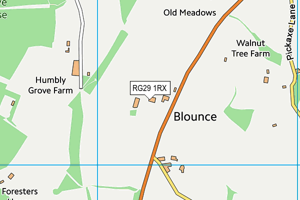 RG29 1RX map - OS VectorMap District (Ordnance Survey) RG29 1RX map - OS VectorMap District (Ordnance Survey)