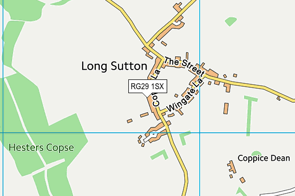 RG29 1SX map - OS VectorMap District (Ordnance Survey) RG29 1SX map - OS VectorMap District (Ordnance Survey)