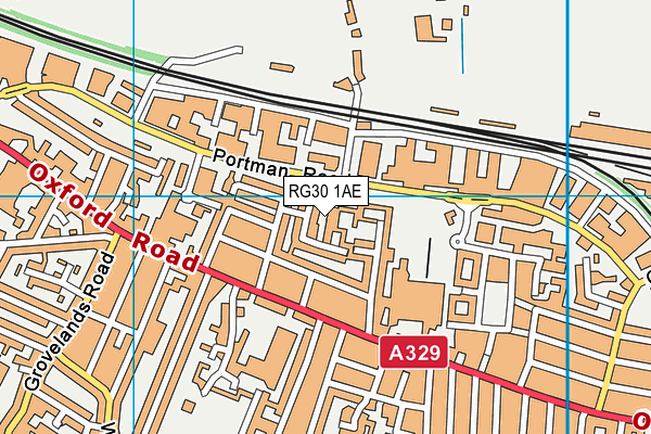 RG30 1AE map - OS VectorMap District (Ordnance Survey) RG30 1AE map - OS VectorMap District (Ordnance Survey)