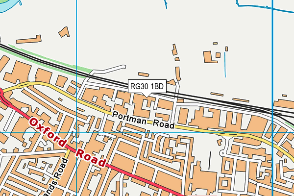 RG30 1BD map - OS VectorMap District (Ordnance Survey) RG30 1BD map - OS VectorMap District (Ordnance Survey)
