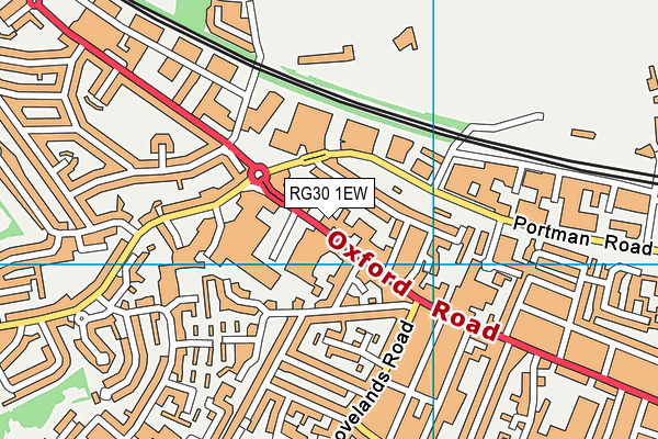 RG30 1EW map - OS VectorMap District (Ordnance Survey) RG30 1EW map - OS VectorMap District (Ordnance Survey)