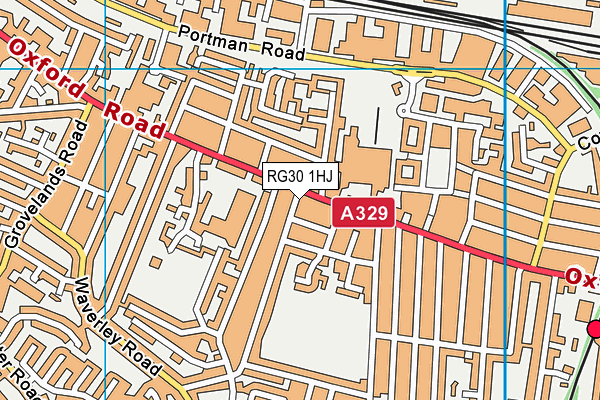 RG30 1HJ map - OS VectorMap District (Ordnance Survey) RG30 1HJ map - OS VectorMap District (Ordnance Survey)