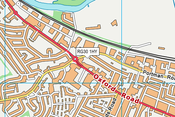 RG30 1HY map - OS VectorMap District (Ordnance Survey) RG30 1HY map - OS VectorMap District (Ordnance Survey)