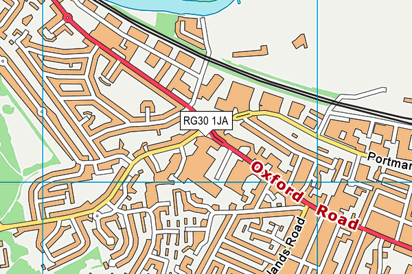 RG30 1JA map - OS VectorMap District (Ordnance Survey) RG30 1JA map - OS VectorMap District (Ordnance Survey)