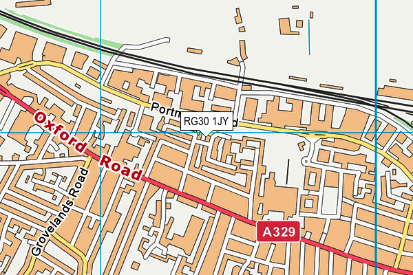 RG30 1JY map - OS VectorMap District (Ordnance Survey) RG30 1JY map - OS VectorMap District (Ordnance Survey)
