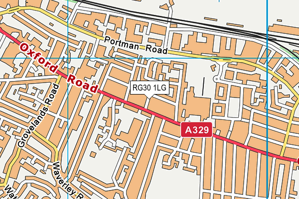 RG30 1LG map - OS VectorMap District (Ordnance Survey) RG30 1LG map - OS VectorMap District (Ordnance Survey)