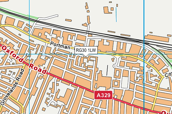 RG30 1LW map - OS VectorMap District (Ordnance Survey) RG30 1LW map - OS VectorMap District (Ordnance Survey)