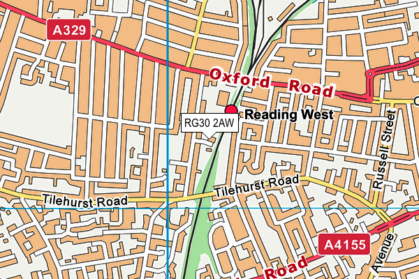 RG30 2AW map - OS VectorMap District (Ordnance Survey) RG30 2AW map - OS VectorMap District (Ordnance Survey)