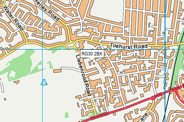 RG30 2BX map - OS VectorMap District (Ordnance Survey) RG30 2BX map - OS VectorMap District (Ordnance Survey)