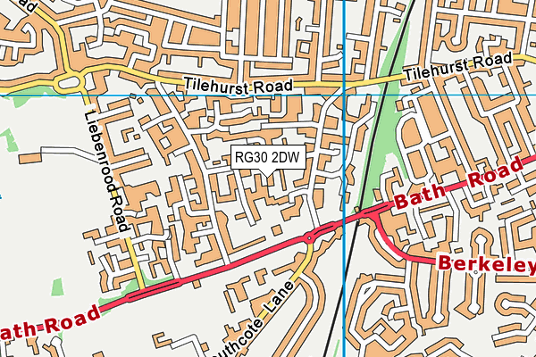 RG30 2DW map - OS VectorMap District (Ordnance Survey) RG30 2DW map - OS VectorMap District (Ordnance Survey)