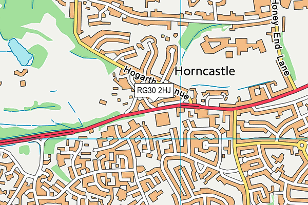RG30 2HJ map - OS VectorMap District (Ordnance Survey) RG30 2HJ map - OS VectorMap District (Ordnance Survey)