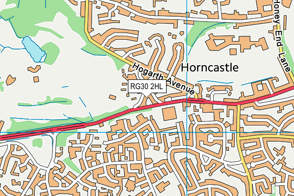 RG30 2HL map - OS VectorMap District (Ordnance Survey) RG30 2HL map - OS VectorMap District (Ordnance Survey)