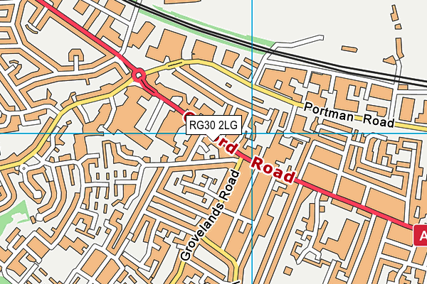 RG30 2LG map - OS VectorMap District (Ordnance Survey) RG30 2LG map - OS VectorMap District (Ordnance Survey)