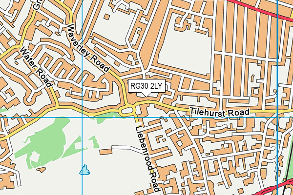 RG30 2LY map - OS VectorMap District (Ordnance Survey) RG30 2LY map - OS VectorMap District (Ordnance Survey)