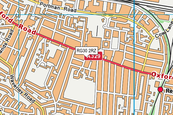 RG30 2RZ map - OS VectorMap District (Ordnance Survey) RG30 2RZ map - OS VectorMap District (Ordnance Survey)