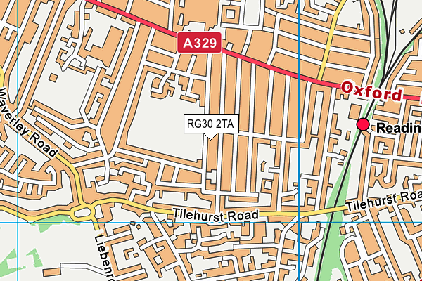 RG30 2TA map - OS VectorMap District (Ordnance Survey) RG30 2TA map - OS VectorMap District (Ordnance Survey)