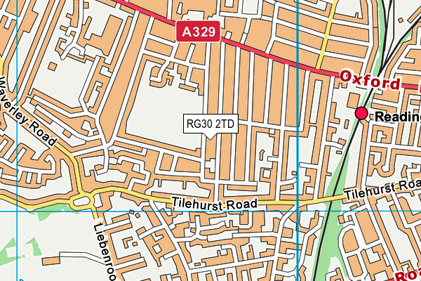 RG30 2TD map - OS VectorMap District (Ordnance Survey) RG30 2TD map - OS VectorMap District (Ordnance Survey)