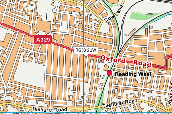 RG30 2UW map - OS VectorMap District (Ordnance Survey) RG30 2UW map - OS VectorMap District (Ordnance Survey)