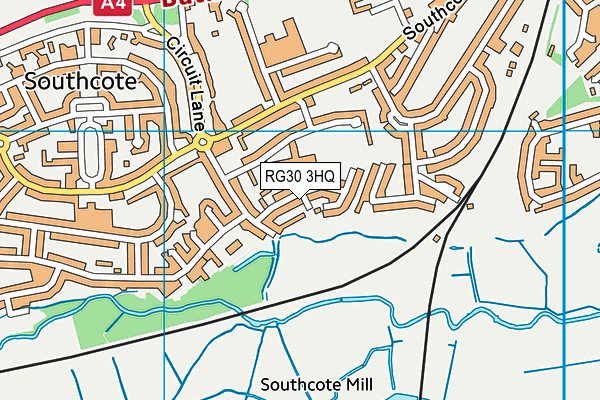 RG30 3HQ map - OS VectorMap District (Ordnance Survey)